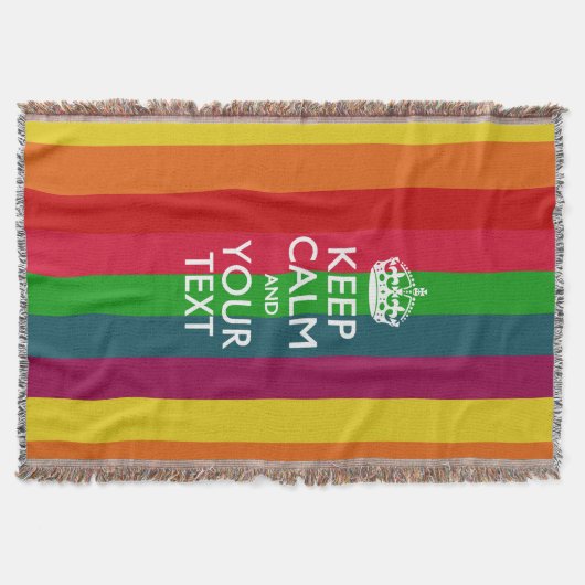 Couverture Personnalisé Conserver le calme et votre texte pou (Devant)