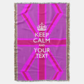 Couverture Personnalisé Conserver le calme et votre texte pou (devant Vertical)