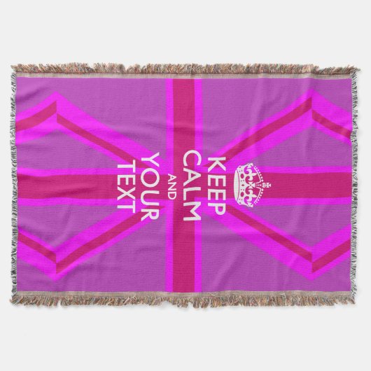 Couverture Personnalisé Conserver le calme et votre texte pou (Devant)