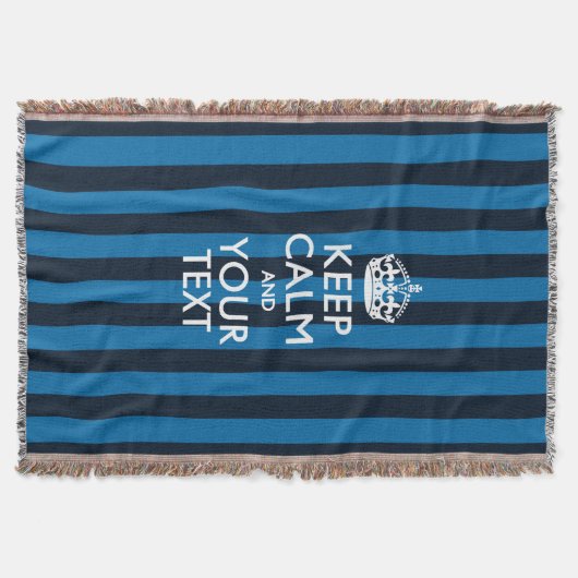 Couverture Personnalisé Conserver le calme et votre texte pou (Devant)