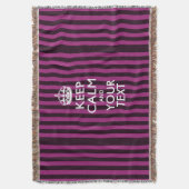 Couverture Personnalisé Conserver le calme et votre texte pou (devant Vertical)