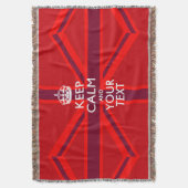 Couverture Personnalisé Conserver le calme et votre texte pou (devant Vertical)