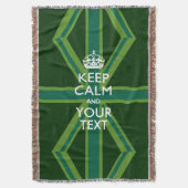 Couverture Personnalisé Conserver le calme et votre texte pou (devant Vertical)