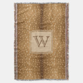 Couverture Personnalisé - copie rustique de fourrure de cerfs (devant Vertical)