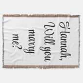 Couverture Personnalisé Fiançailles Personnalisé Me marierez- (Devant)