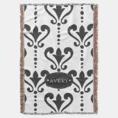 Couverture Personnalisé noir et blanc de luxe (devant Vertical)