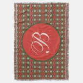 Couverture Personnalisé Vintage de Noël / modèle hivernal (devant Vertical)