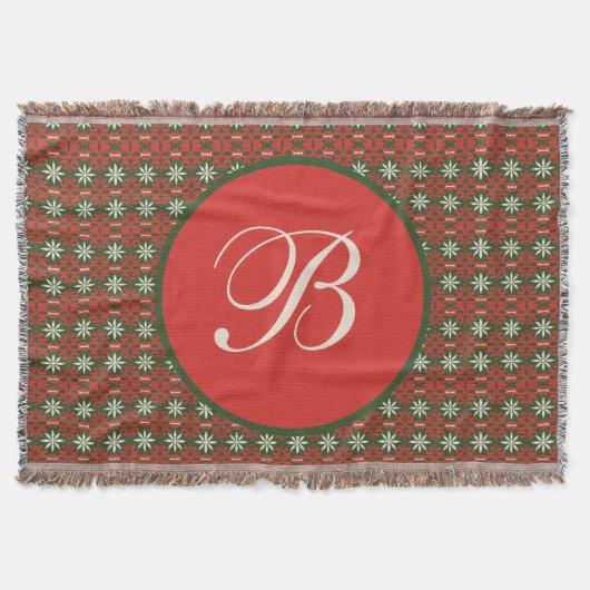 Couverture Personnalisé Vintage de Noël / modèle hivernal (Devant)