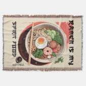 Couverture Personnalisé Votre Nom Ramen Blanket (Devant)