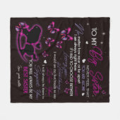 Couverture Personnalisée À Ma Soeur Couverture Fle (Devant (Horizontal))