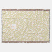 Couverture personnalisée avec monogramme floral no (Devant)