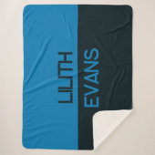 Couverture personnalisée avec nom pour demoiselle (Devant)