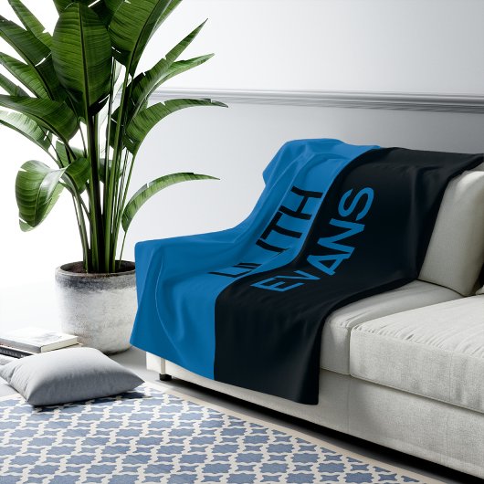 Couverture personnalisée avec nom pour demoiselle