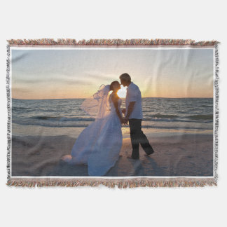 Couverture personnalisée avec photo de couple pour