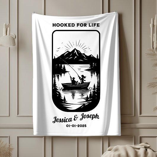 Couverture personnalisée, couverture de mariage po