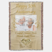 Couverture personnalisée d'anniversaire de photo, (devant Vertical)