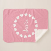 Couverture personnalisée de bébé d'ouatine de (Devant (Horizontal))