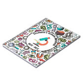 Couverture personnalisée de cahier de sciences - V (Côté gauche)