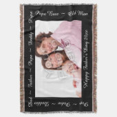 Couverture personnalisée de jet de photo de fête (devant Vertical)