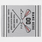 Couverture personnalisée de lacrosse votre TEXTE (Devant (Horizontal))