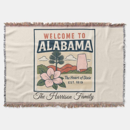 Couverture personnalisée de l'Alabama (Devant)
