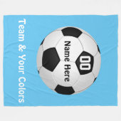 Couverture personnalisée d'ouatine du football (Devant (Horizontal))