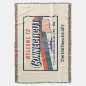 Couverture personnalisée du Connecticut (devant Vertical)