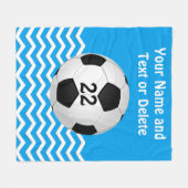 Couverture personnalisée du football, votre texte (Devant (Horizontal))