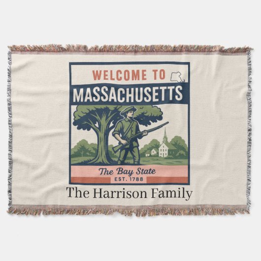 Couverture personnalisée du Massachusetts (Devant)