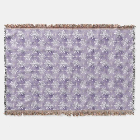 Couverture personnalisée en flocon de neige (Devant)