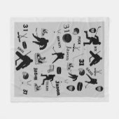 Couverture personnalisée HOCKEY (Devant (Horizontal))