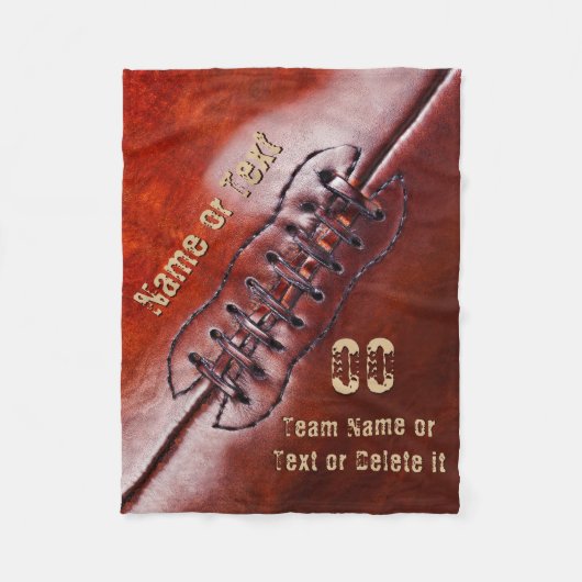 Couverture personnalisée peu coûteuse du football, (Devant)