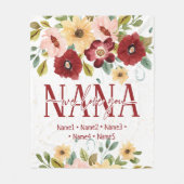 Couverture personnalisée pour grand-mère avec des  (Devant)