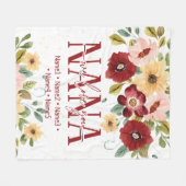 Couverture personnalisée pour grand-mère avec des  (Devant (Horizontal))