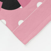 Couverture personnalisée rose d'ouatine de point (Coin)