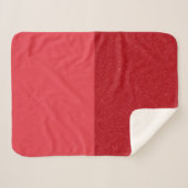 Couverture personnalisée Sherpa – Rouge tomate bic (Devant (Horizontal))