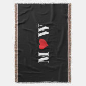 Couverture Personnaliser les initiales du couple A aime B cœu (devant Vertical)