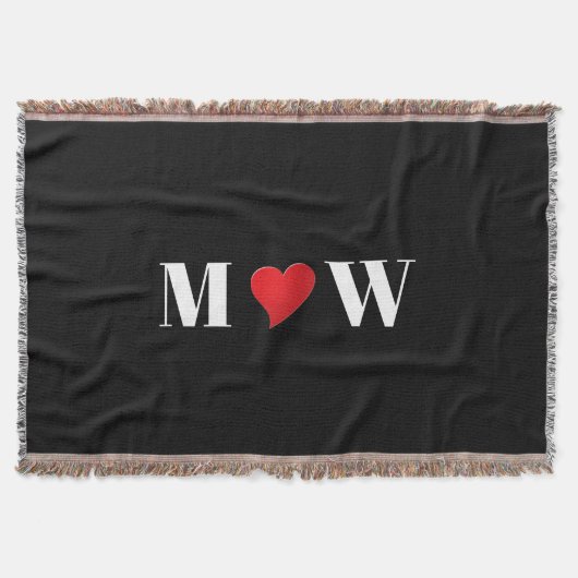 Couverture Personnaliser les initiales du couple A aime B cœu (Devant)