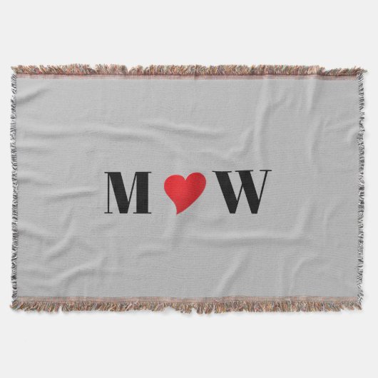 Couverture Personnaliser les initiales du couple A aime B cœu (Devant)