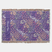 Couverture Personnaliser plaid violet fantaisiste (Devant)