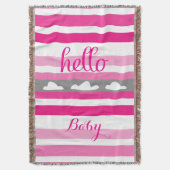 Couverture Personnalisez ce Hello mignon rose gris et blanc (devant Vertical)