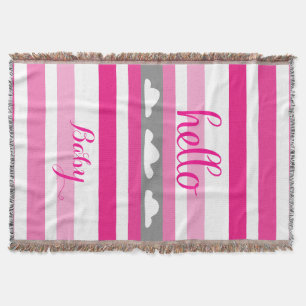 Couverture Personnalisez ce Hello mignon rose gris et blanc
