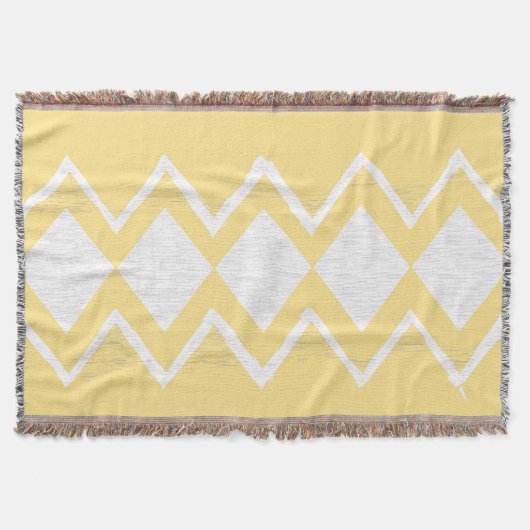 Couverture Personnalisez votre Beach House Aqua Grey Zig Zag (Devant)