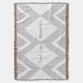 Couverture Personnalisez votre Beach House Grey Zig Zag (devant Vertical)