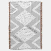 Couverture Personnalisez votre Beach House Grey Zig Zag (devant Vertical)