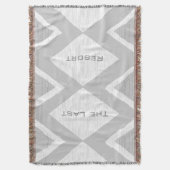 Couverture Personnalisez votre Beach House Grey Zig Zag (devant Vertical)