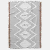 Couverture Personnalisez votre Beach House Gris Zig Zag Diamo (devant Vertical)