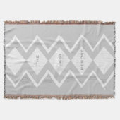 Couverture Personnalisez votre Beach House Gris Zig Zag Diamo (Devant)