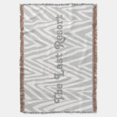 Couverture Personnalisez Votre Nom De Maison De Plage Grey Zi (devant Vertical)