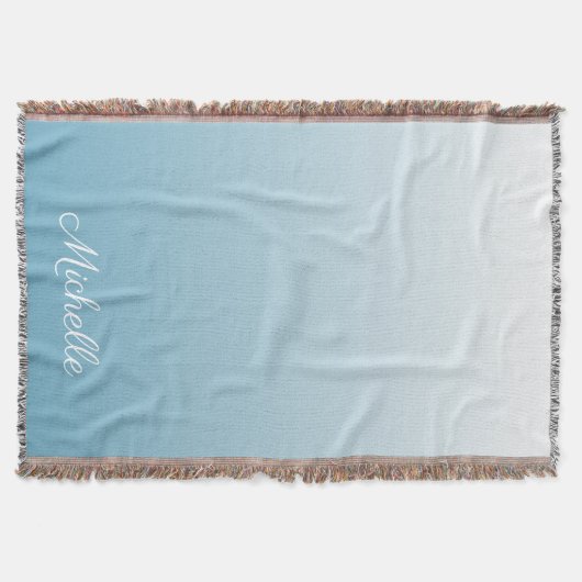 Couverture Personnel gradient ombre angel blue (Devant)